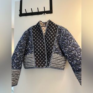 Mango reversible quilted jacket